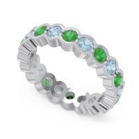 Eternity Milgrain Pave Gutika Band