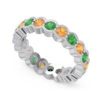Eternity Milgrain Pave Gutika Band