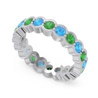 Eternity Milgrain Pave Gutika Band