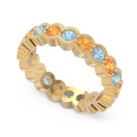 Eternity Milgrain Pave Gutika Band