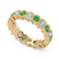 Eternity Milgrain Pave Gutika Band