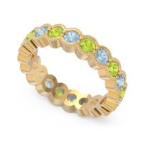 Eternity Milgrain Pave Gutika Band