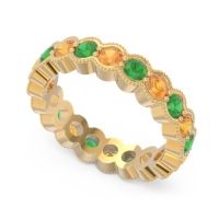 Eternity Milgrain Pave Gutika Band