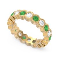Eternity Milgrain Pave Gutika Band