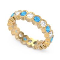Eternity Milgrain Pave Gutika Band