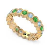 Eternity Milgrain Pave Gutika Band