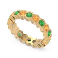 Eternity Milgrain Pave Gutika Band