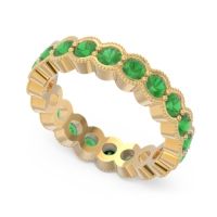 Eternity Milgrain Pave Gutika Band