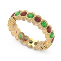 Eternity Milgrain Pave Gutika Band