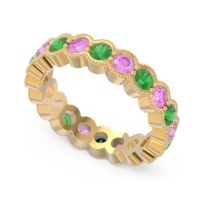 Eternity Milgrain Pave Gutika Band