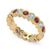 Eternity Milgrain Pave Gutika Band