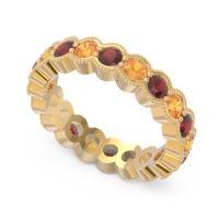 Eternity Milgrain Pave Gutika Band