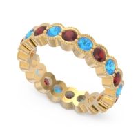 Eternity Milgrain Pave Gutika Band