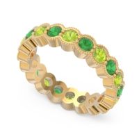 Eternity Milgrain Pave Gutika Band