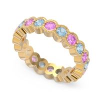 Eternity Milgrain Pave Gutika Band