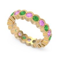 Eternity Milgrain Pave Gutika Band