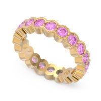 Eternity Milgrain Pave Gutika Band