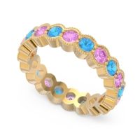 Eternity Milgrain Pave Gutika Band