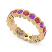 Eternity Milgrain Pave Gutika Band