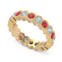 Eternity Milgrain Pave Gutika Band