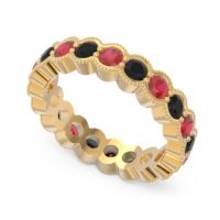 Eternity Milgrain Pave Gutika Band