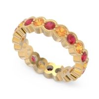 Eternity Milgrain Pave Gutika Band