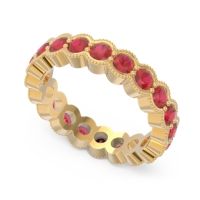 Eternity Milgrain Pave Gutika Band