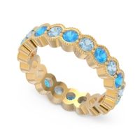 Eternity Milgrain Pave Gutika Band
