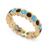 Eternity Milgrain Pave Gutika Band