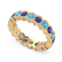 Eternity Milgrain Pave Gutika Band