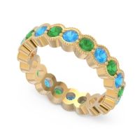 Eternity Milgrain Pave Gutika Band
