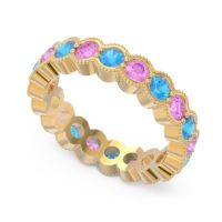 Eternity Milgrain Pave Gutika Band