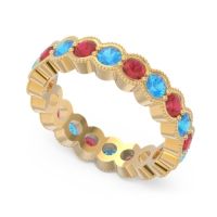 Eternity Milgrain Pave Gutika Band