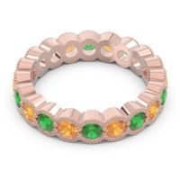 Eternity Milgrain Pave Gutika Band