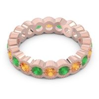 Eternity Milgrain Pave Gutika Band
