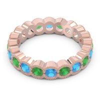 Eternity Milgrain Pave Gutika Band