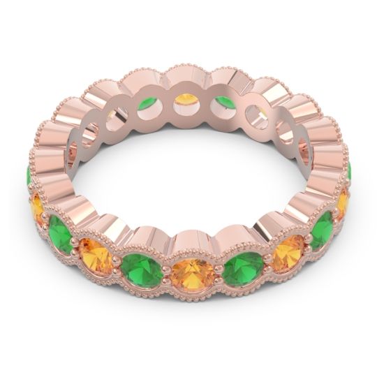 Eternity Milgrain Pave Gutika Band