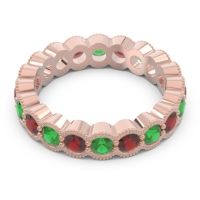 Eternity Milgrain Pave Gutika Band