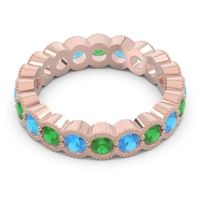 Eternity Milgrain Pave Gutika Band