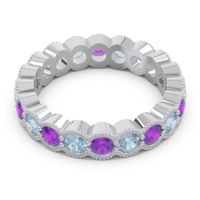 Eternity Milgrain Pave Gutika Band