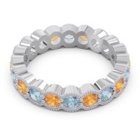 Eternity Milgrain Pave Gutika Band