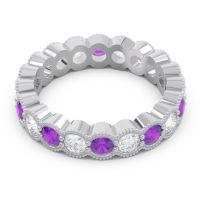 Eternity Milgrain Pave Gutika Band