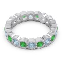 Eternity Milgrain Pave Gutika Band
