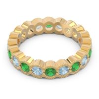 Eternity Milgrain Pave Gutika Band