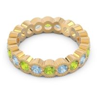 Eternity Milgrain Pave Gutika Band