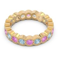 Eternity Milgrain Pave Gutika Band