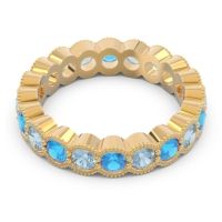 Eternity Milgrain Pave Gutika Band