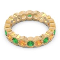 Eternity Milgrain Pave Gutika Band