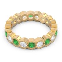 Eternity Milgrain Pave Gutika Band
