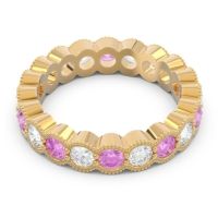 Eternity Milgrain Pave Gutika Band